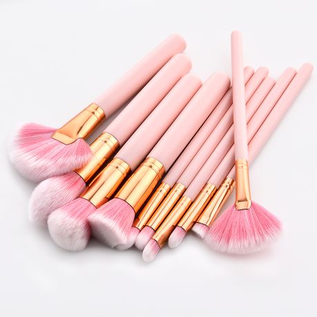 Pink makeup clearance brushes