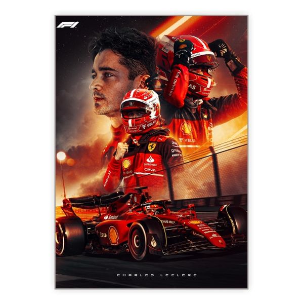 Charles Leclerc F1 - A1 Poster
