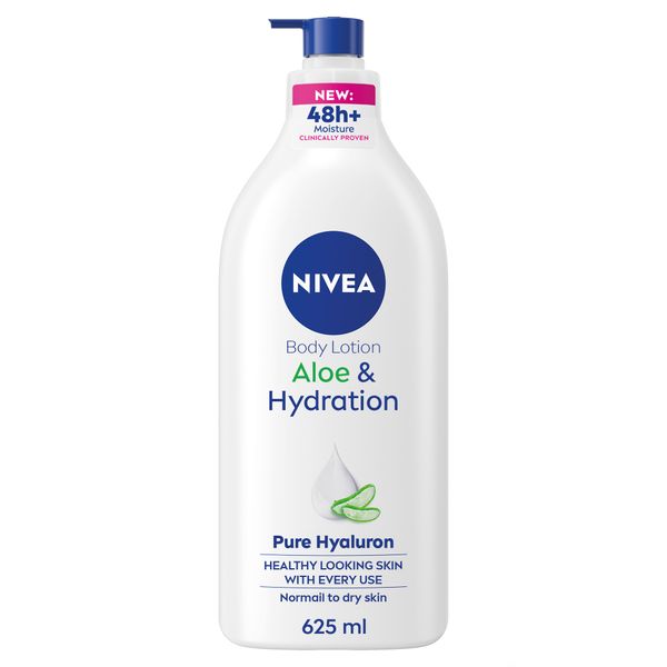 NIVEA Aloe &amp; Hydration Body Lotion with Deep Moisture Serum, 625ml