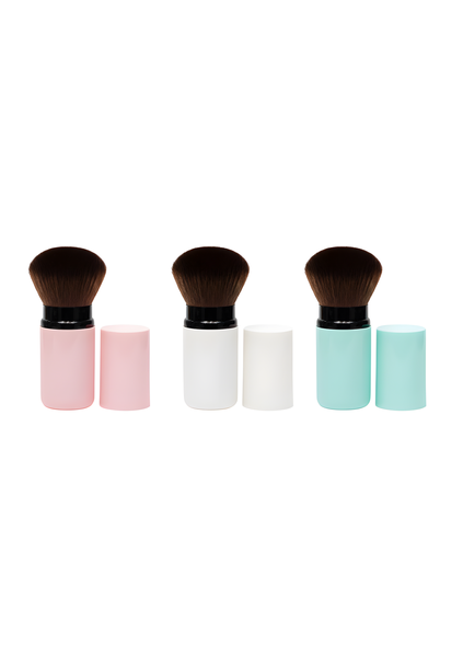 Portable Beauty Cosmetic Makeup Blending Brush with Cap in 3 Colours