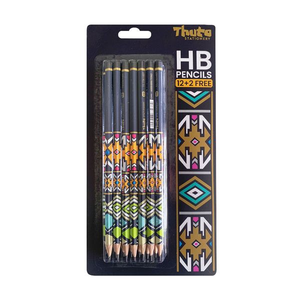 Thuto HB Pencils 12 + 2 PCs - Ndebele Edition