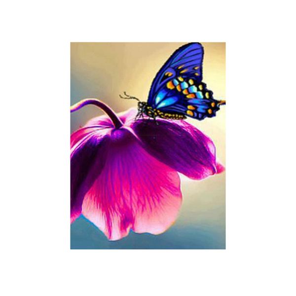 Diamond Painting DIY Kit,Full Drill, 40x30cm- Butterfly