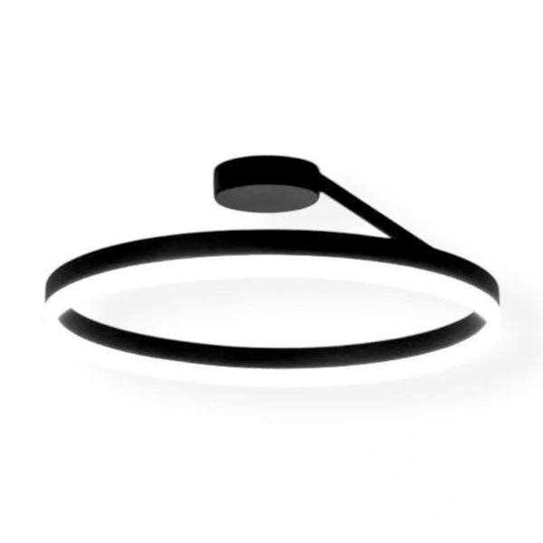Modern Minimalist LED ceiling light with a Black circular frame-MRUL