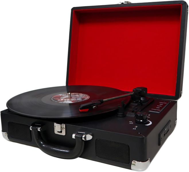 Portable Suitcase Record Player , Retro Vinyl Portable