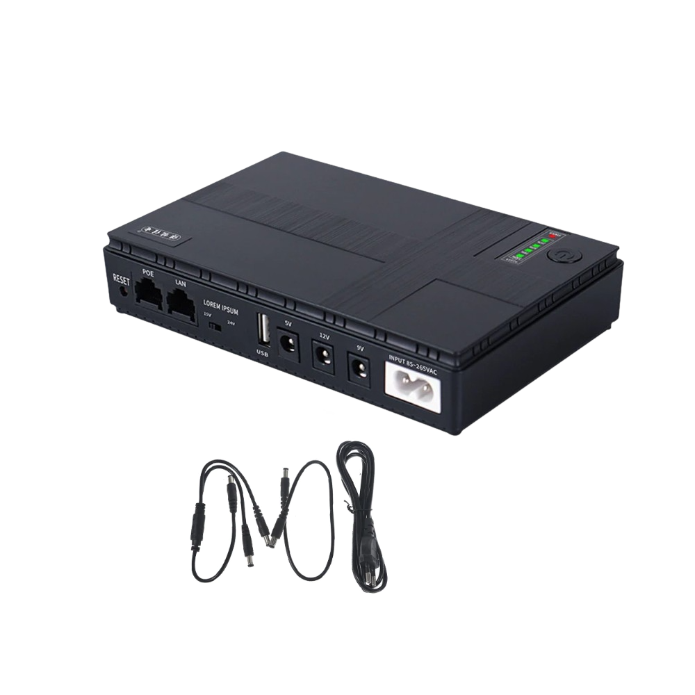 Load shedding Backup 2600mAh Mini, portable DC UPS for Router Modem