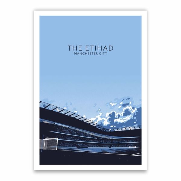 The Etihad Manchester City Poster - A1