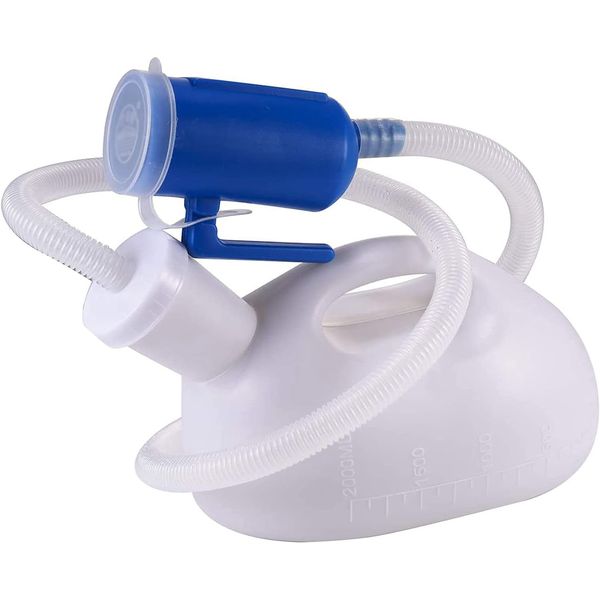 Urinal Male with Lid Portable Male Pee Bottle Camping Travel Toilet -2L