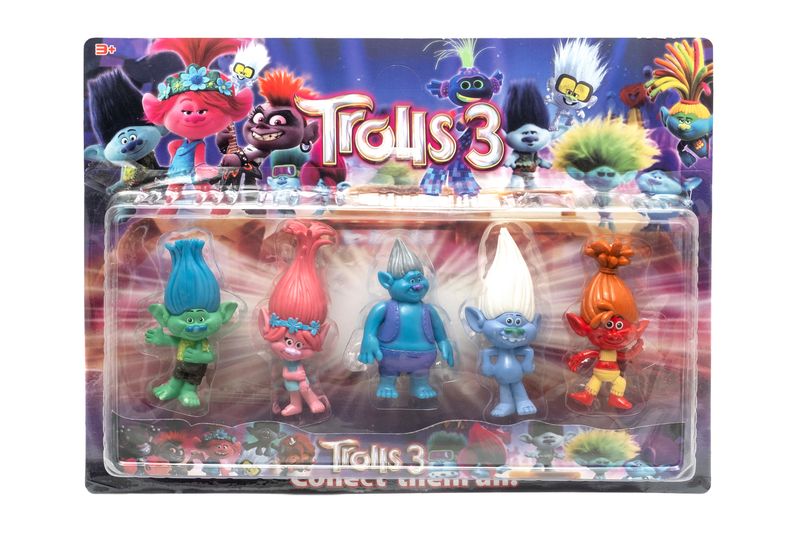 Trolls 3 Figure Set - 5 Pack