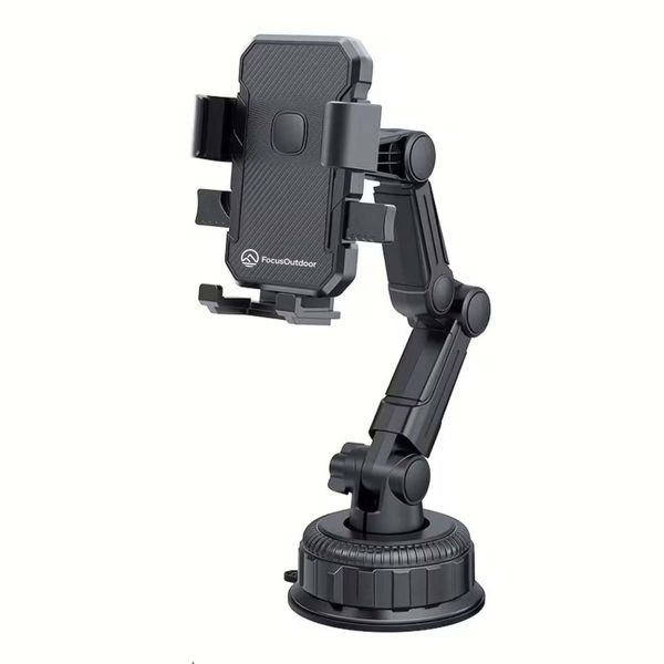 FocusOutdoor Adjustable Car Phone Holder Suction Cup for Dash &amp; Windscreen