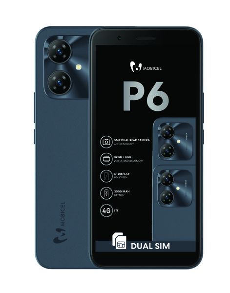 Mobicel P6 32GB 6 Inch Smart Phone