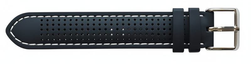 Premium Padded Perforated Silicone Watch Strap - 22mm