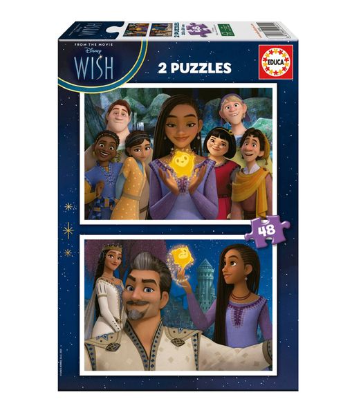 Disney Wish - 2 x 48 piece Cardboard Puzzles