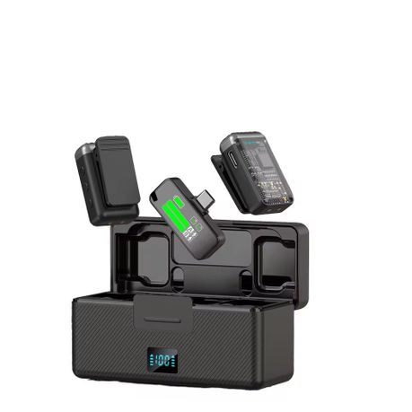 Type-C Dual Wireless Lavalier Microphone with DSP Noise Control-Plug & Play Image