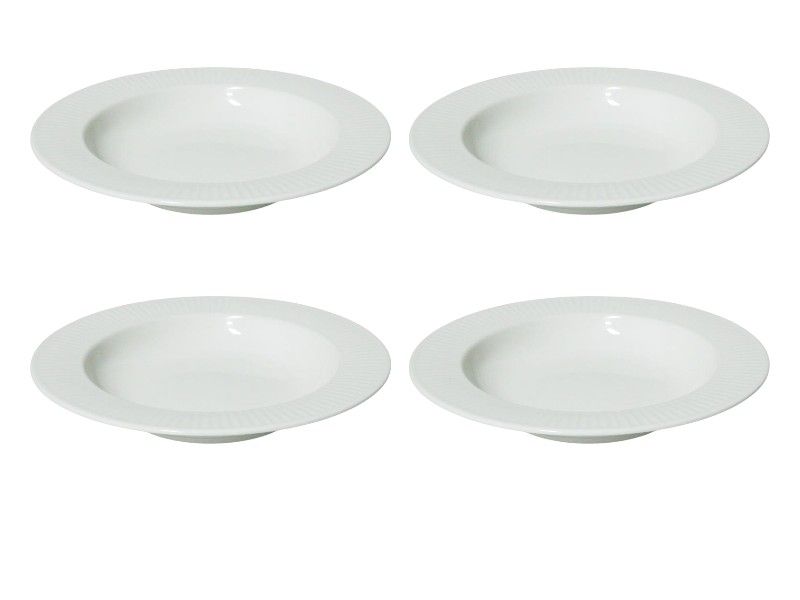 George and Mason Coste Porcelain Low Bowl Set-Dia:21.5xH3.5cm 4 Piece
