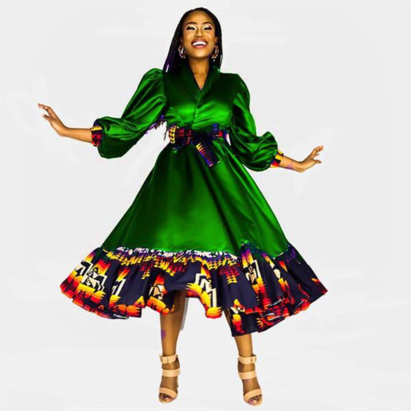 Kundai Black Fire Wrap Dress