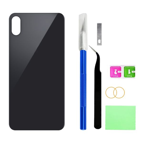 Back Glass Replacement Compatible with iPhone XS with Repairing Tool Kits