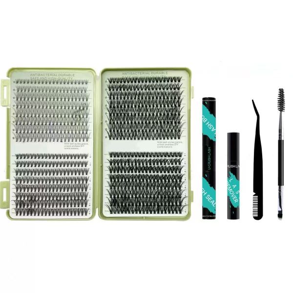 Fashion 640-Piece False Eyelash Set Soft Single Eyelashes 8-16mm Mixed