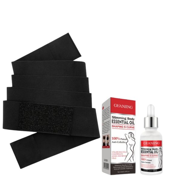 Waist Trimmer Wrap Belt ( 4mm) and Slimming Shaping Oil