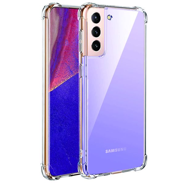 Shockproof TPU Clear Pouch Gel Case for Galaxy S21 Ultra