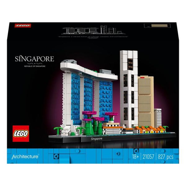 LEGO® Architecture Skyline Collection: Singapore 21057 Building Toy Set (827 Pieces)