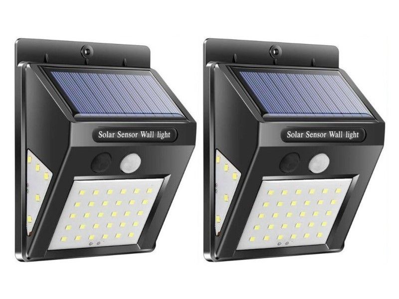 Solar Powered 40 LED Wall Light - 2 Pack | Shop Today. Get it Tomorrow ...