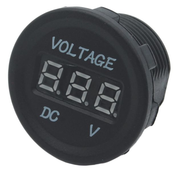 Carco Digital Voltage Gauge - 6 to 28 Volt Range