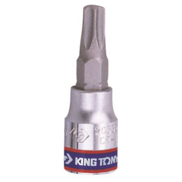 King Tony - Socket Torx Tamper Proof 1/4" T10 X 37mm - 24 Pack