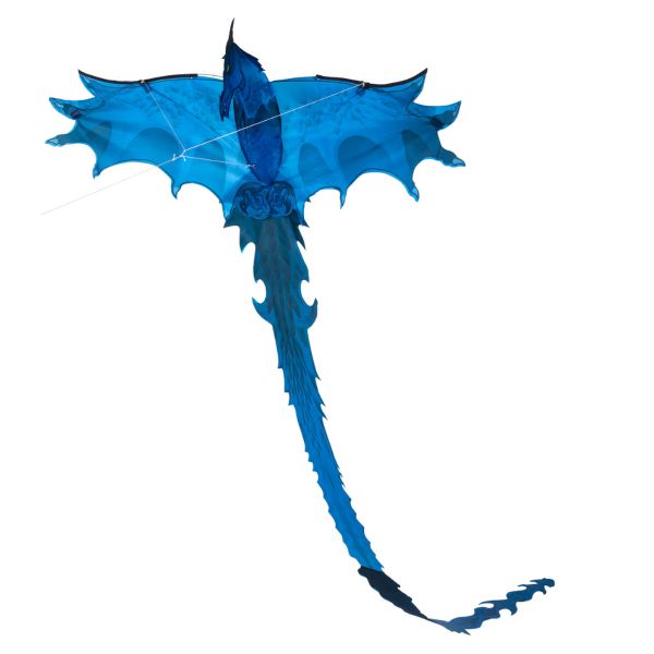 Pop Up 3d Kite - Dragon Blue - Kite Tote