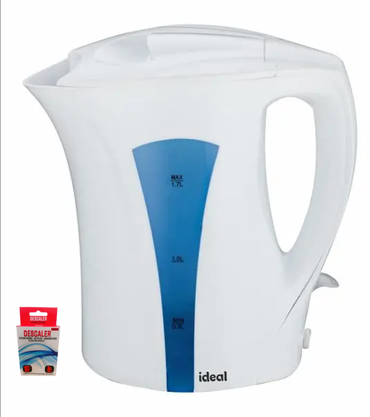 Ideal 1.7L Auto Kettle - IDAK-501W With Home Hub Descaler