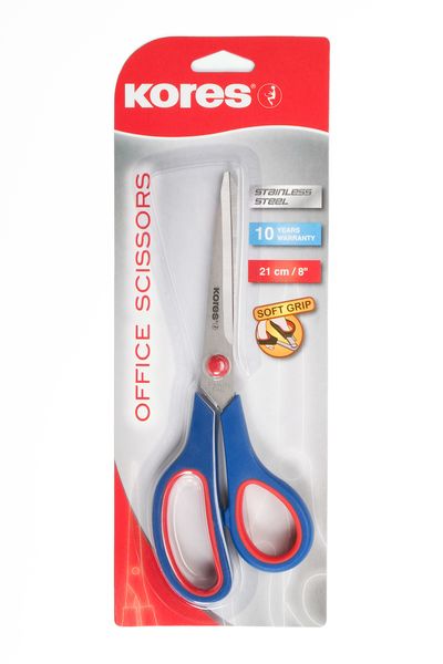 Kores Office Soft Grip Scissors, 210 mm