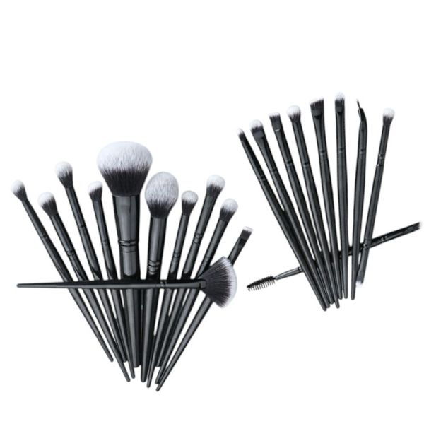 20 Piece - Professional Makeup Brush Set - Black