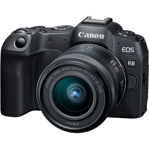 Canon EOS R8 Mirrorless Camera + RF 24-50mm f/4.5-6.3 IS STM Lens