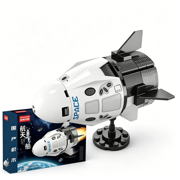 88 Piece Set Dragon Spaceship Building Blocks STEM Toy for Kids