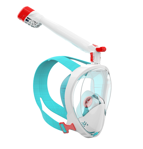 Jack Brown 180-Degree View Easy Breath Full Face Snorkeling Mask (S-M)