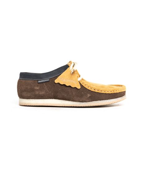 Grasshoppers Men's Choc Brown Suede Moccassin Lace-Up