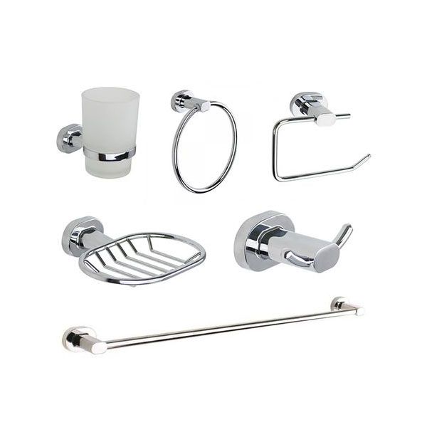 Bathroom Set 6 Piece Chrome Plated | Shop Today. Get it Tomorrow! | takealot.com
