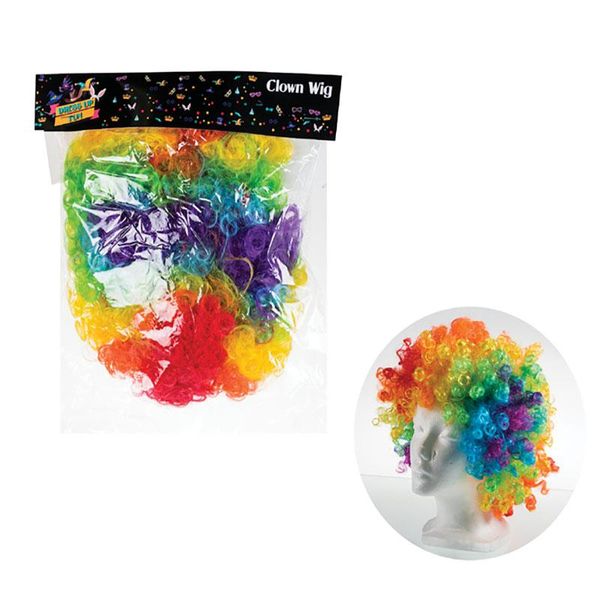 Bulk Pack x 2 Dress Up Clown Wig