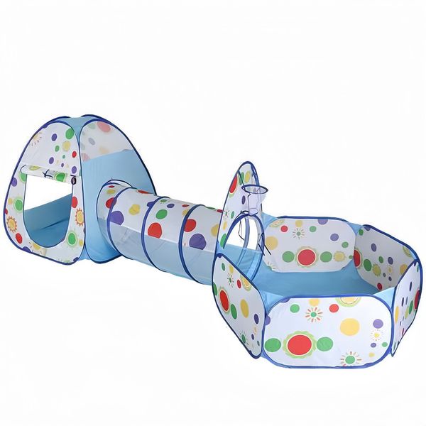 Kids Play Tunnel &amp; Tent | Foldable Playhouse | Safe for Toddlers &amp; Children