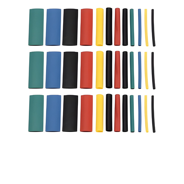 HKD Heat Shrink Kit 328 Piece Polyolefin 5 Colours 8 Sizes