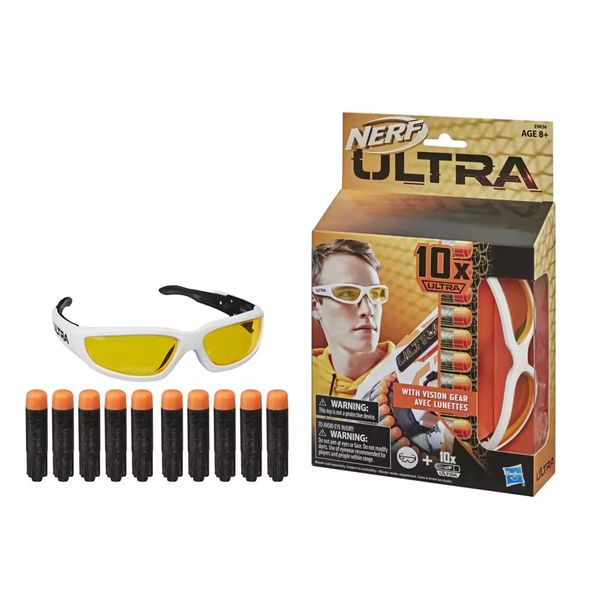 Nerf Ultra Dart Refill Bullets 10s with Vision Gear Goggles