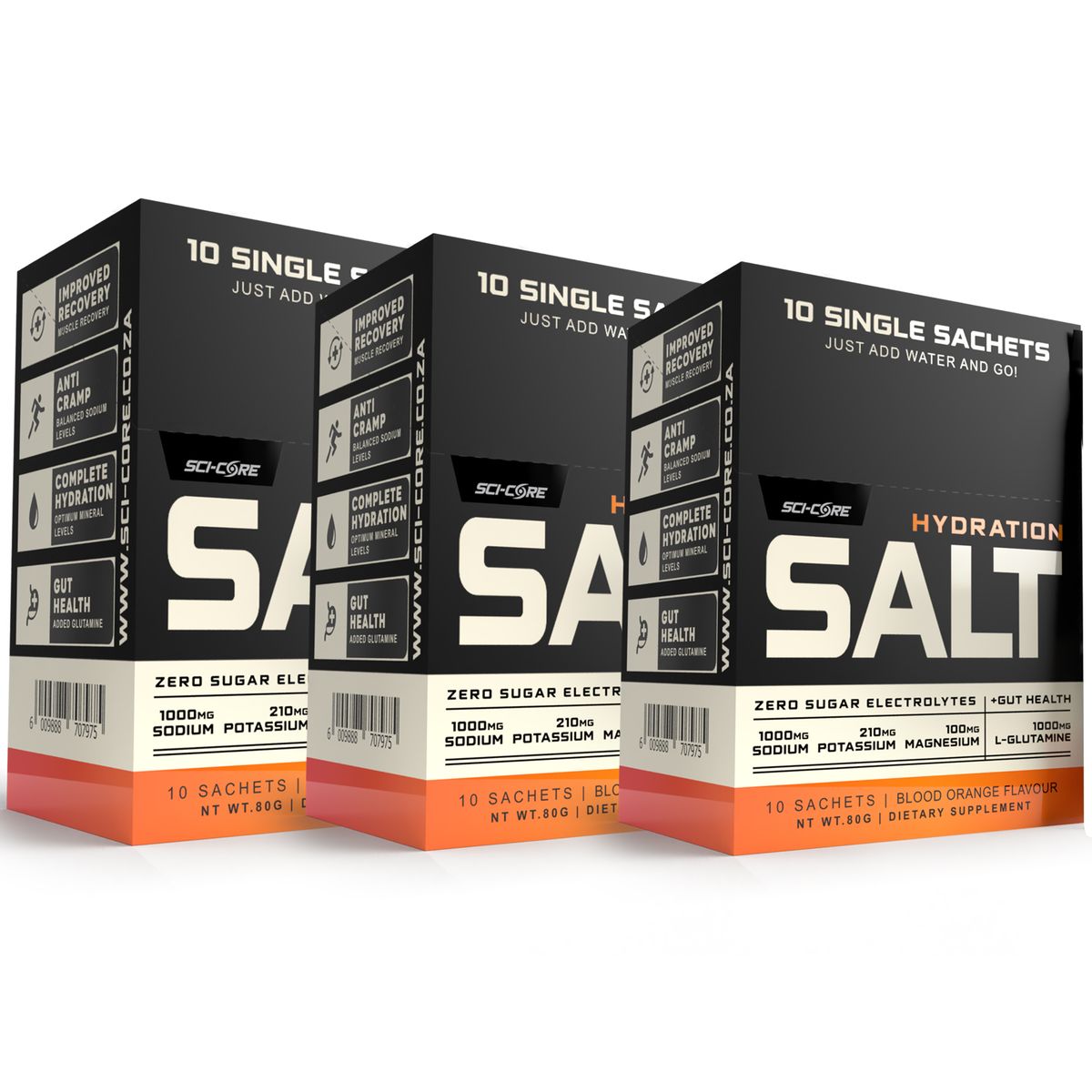 Hydration Salt - Zero Sugar Electrolytes 30 x Sachets - Blood Orange
