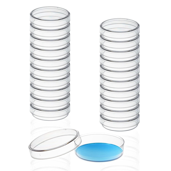 30 Pack 60 X 15 mm Plastic Petri Dishes With Lids