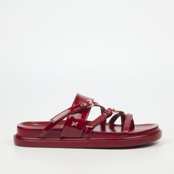 ROCK &amp; CO Supreme 7 Red Women Faux Patent Sandals