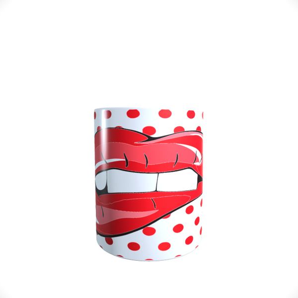 Crazy Lips - Polka Dot - Coffee Mug