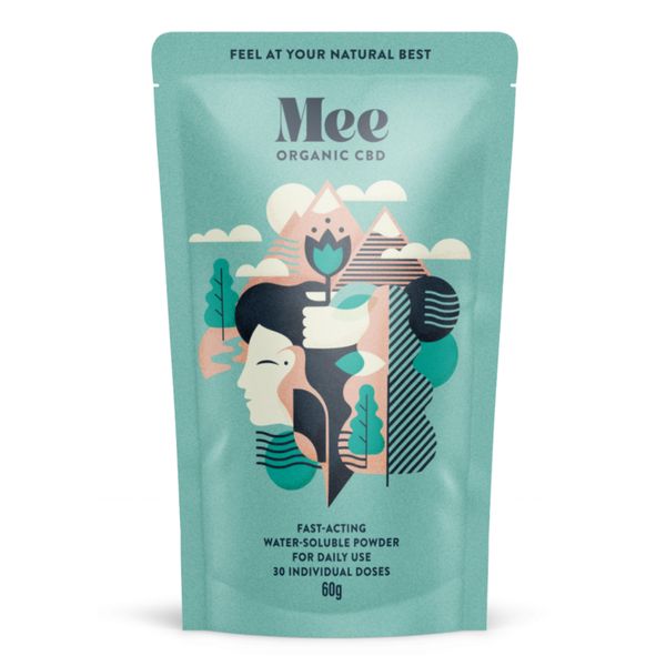 Mee CBD Powder 600 mg Water Soluble Broad Spectrum CBD 30 Doses 20 mg