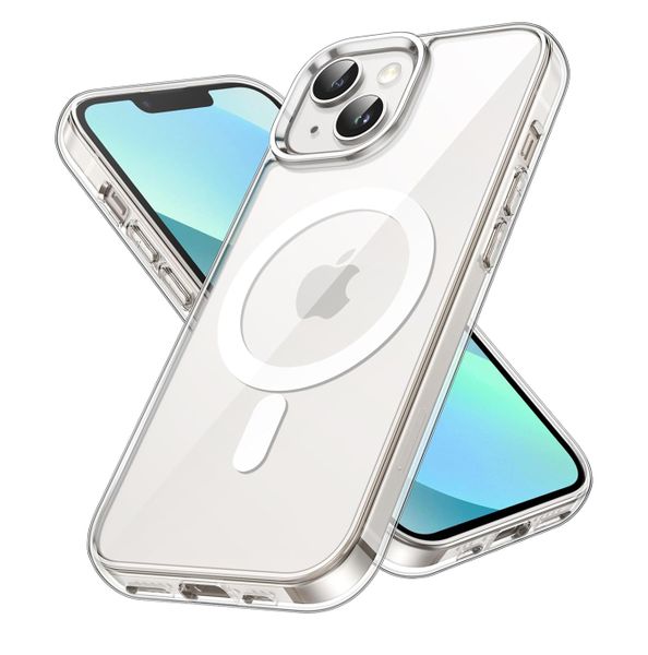 Protective MagSafe Clear Back Case Compatible with iPhone 12 Pro Max-2 Pack