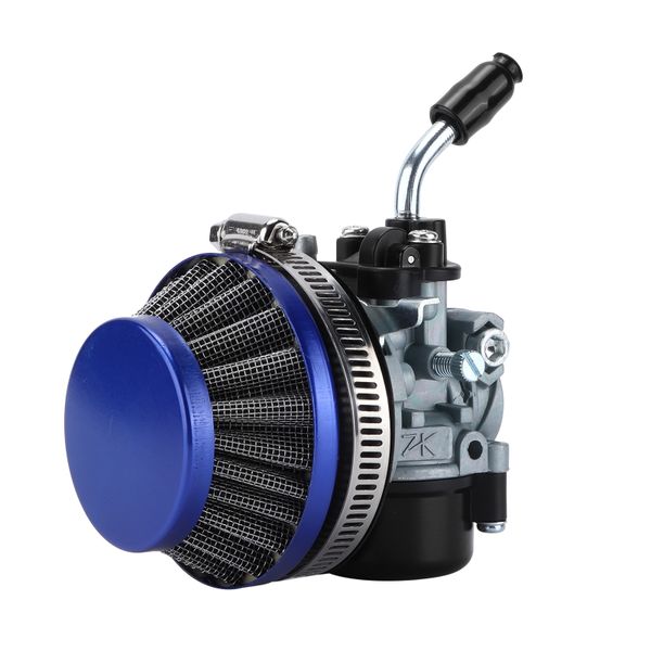 Carburetor with Air Filter for 2 Stroke Motorcycle Engines 49cc 66cc 70cc 80cc