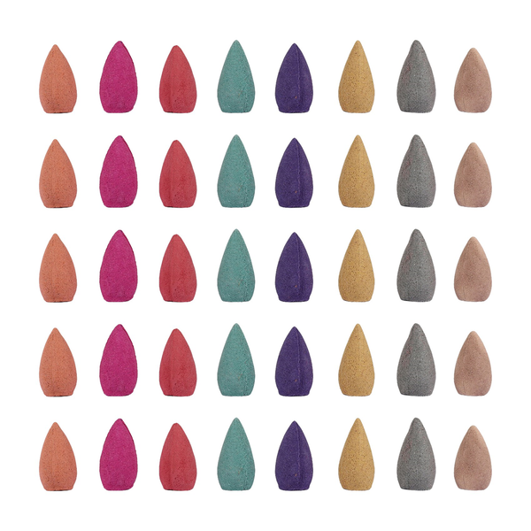 50 Piece Natural Backflow Buddha Cone Incense Indoor Pagoda