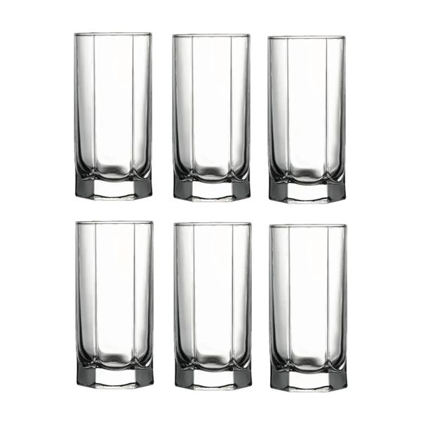 Tumbler Hiball 6 Piece Set 290ml Glass - Tango