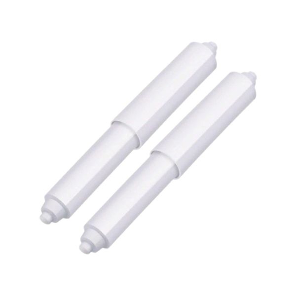 2 Pieces Toilet Paper Holder Roller Spindle Replacement Rod Plastic Spring